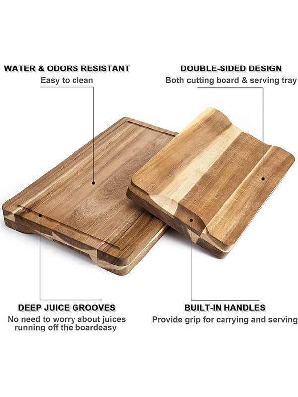 Acacia wood large cutting board