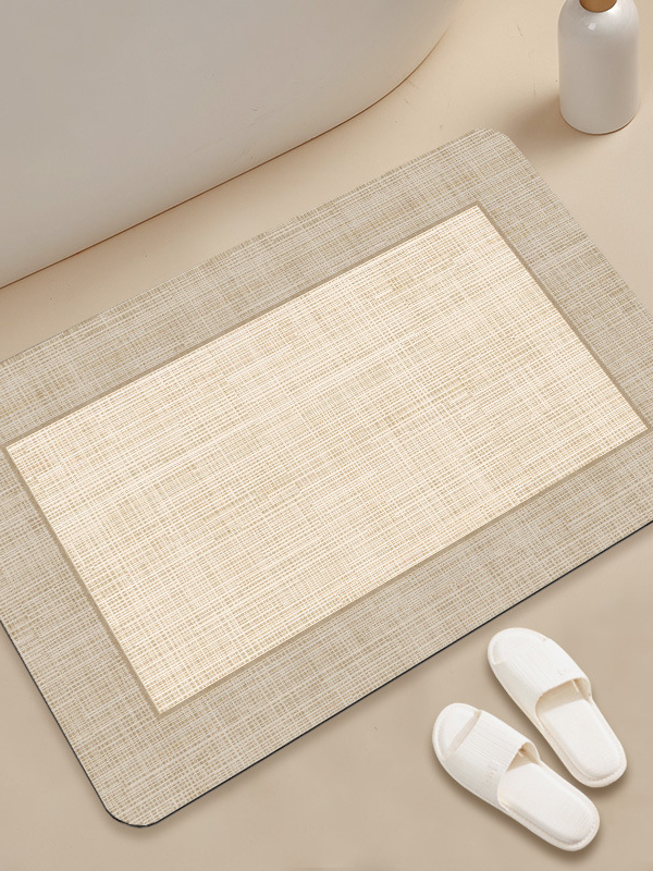 Bathroom absorbent quick dry mat
