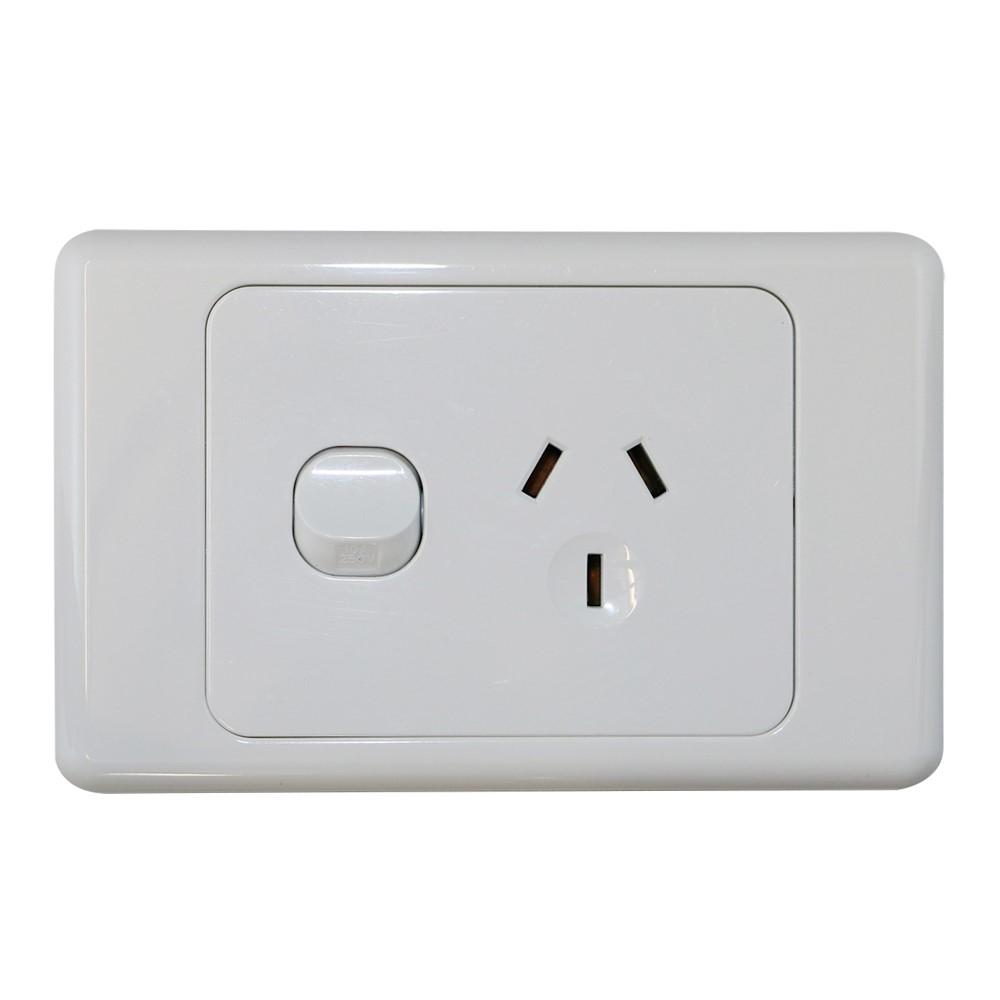Single 10Amp Powerpoint GPO Outlet