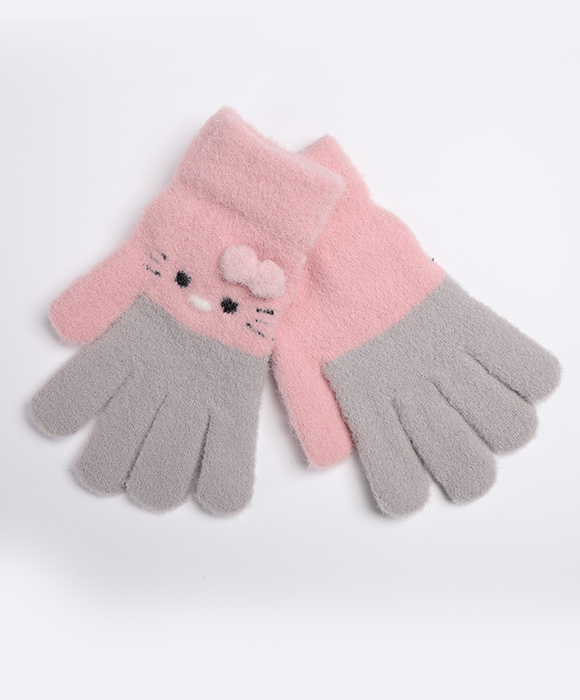 Custom wool girls gloves