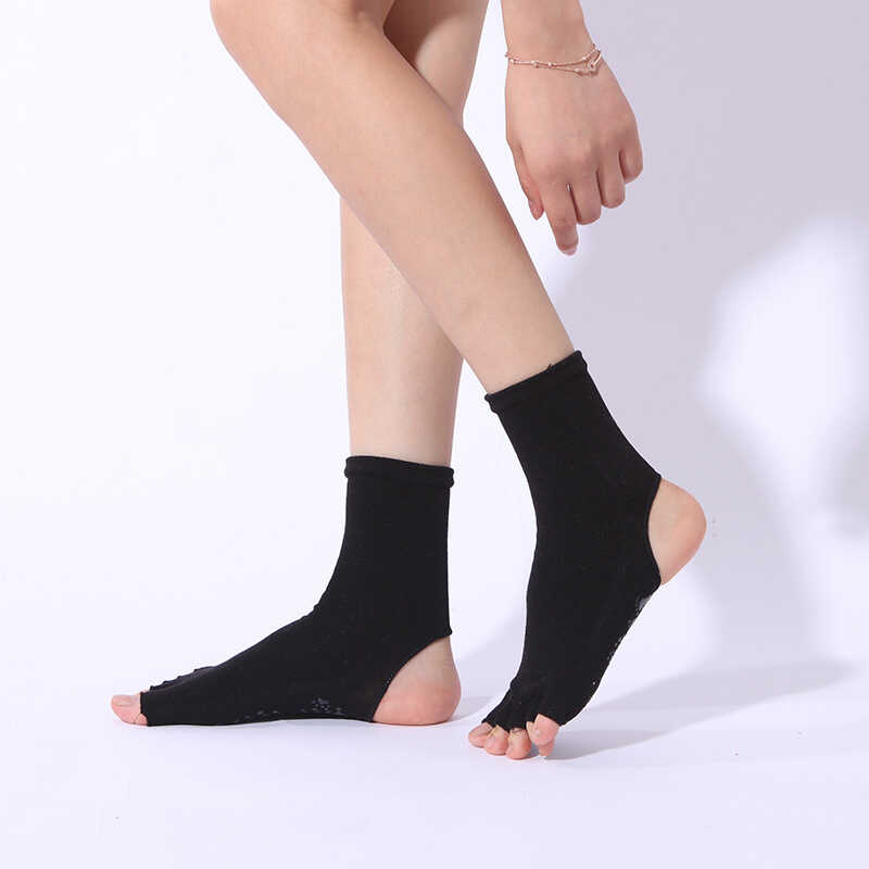 Custom Black Yoga socks