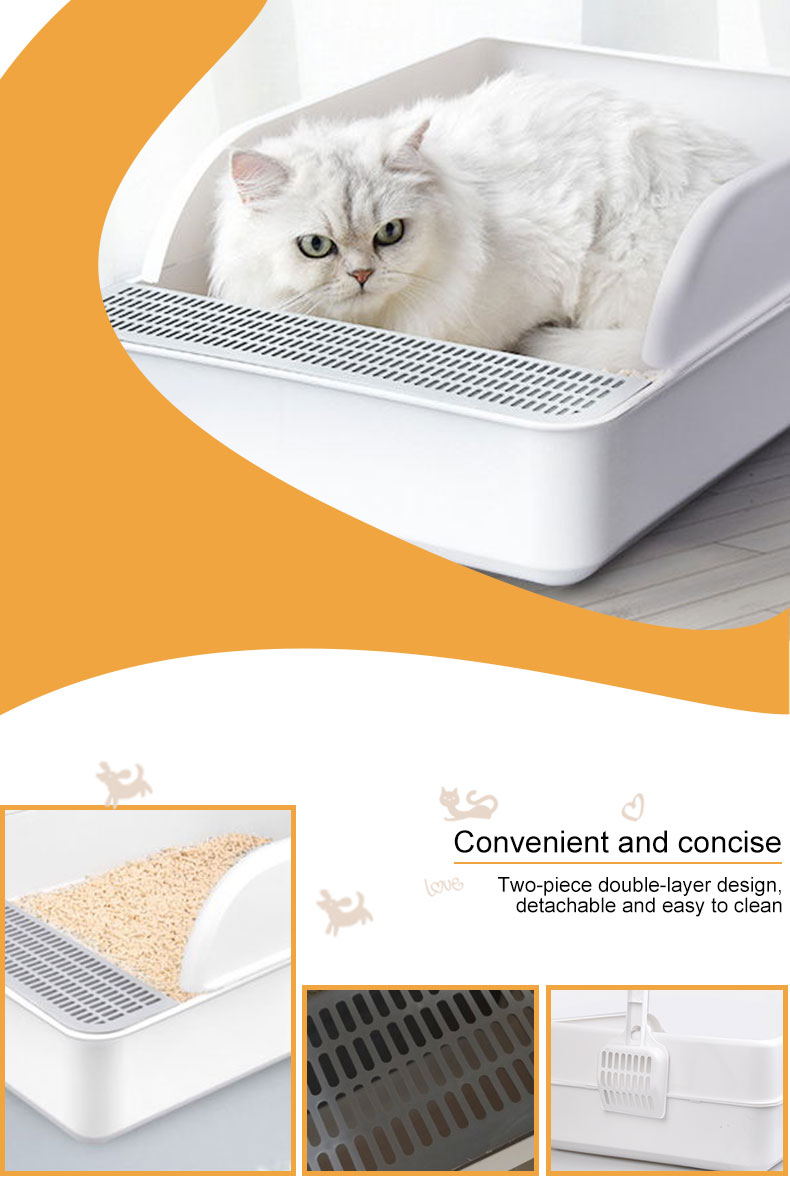Large capacity cat litter box
