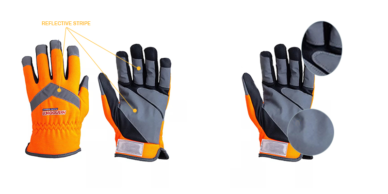 Traffic Reflective Strip Gloves | Traffic Gloves | Reflective Strip Gloves