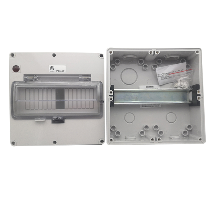 6 way IP65 SAA Waterproof Electrical Plastic Power Distribution Switchboard