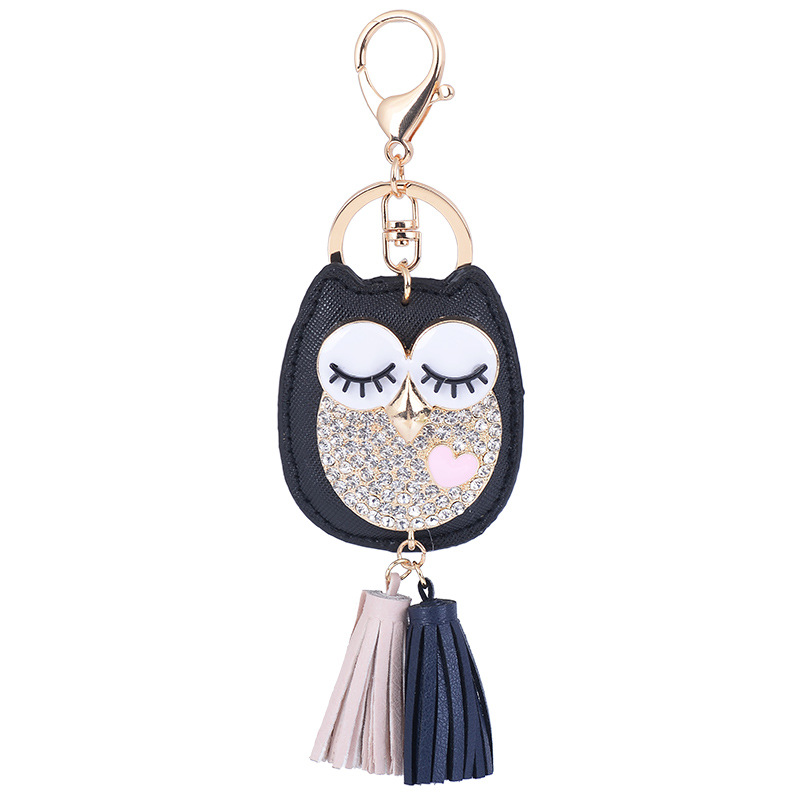 The owl tassel key chain