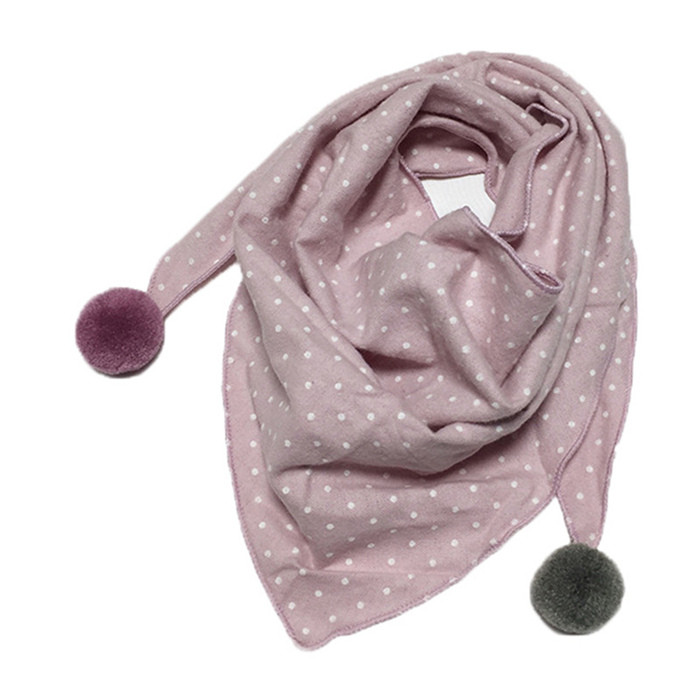 Baby Girls Dot Plaid Triangle Scarves