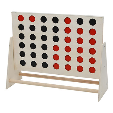 Wooden Connect Four Game for Children | Wooden Connect Four Game | White Wooden Connect Four Game