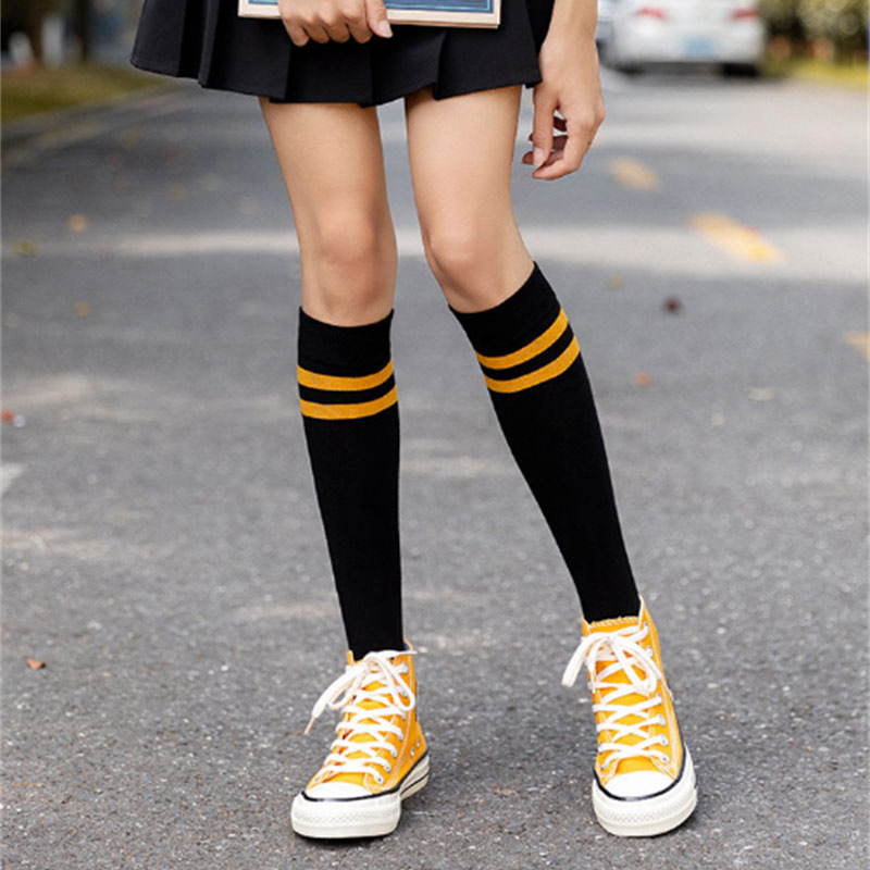 Fashion knee high socks women chinese stockings girl school socks wholesale