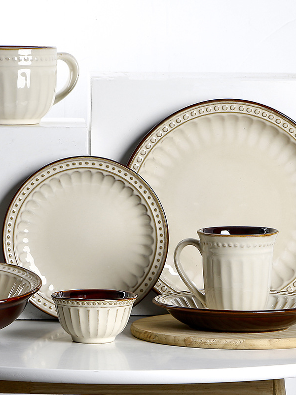 European ceramic tableware