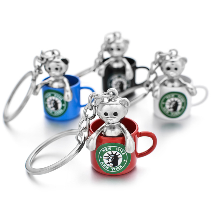 Colorful New York Cup Keychain