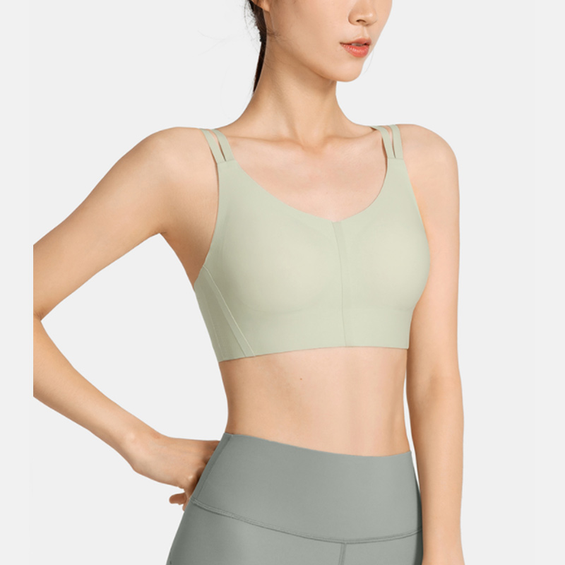 New design removable chest pad women sport running jogging fitness tank top bra