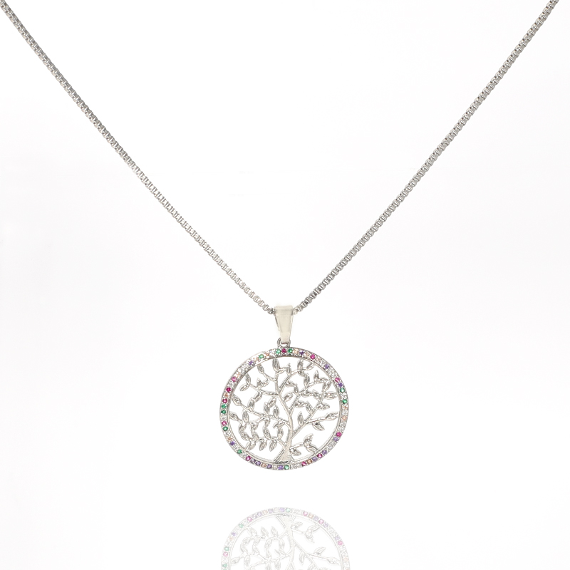 Silver Tree pendant necklace
