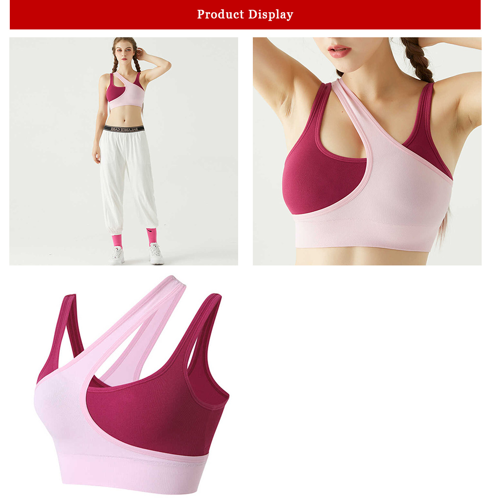 Best activewear manufacturers China one shoulder sports bra set