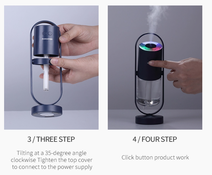 Humidifier with 2 Mist Modes | 200ML Mini Humidifier | Desktop Humidifier