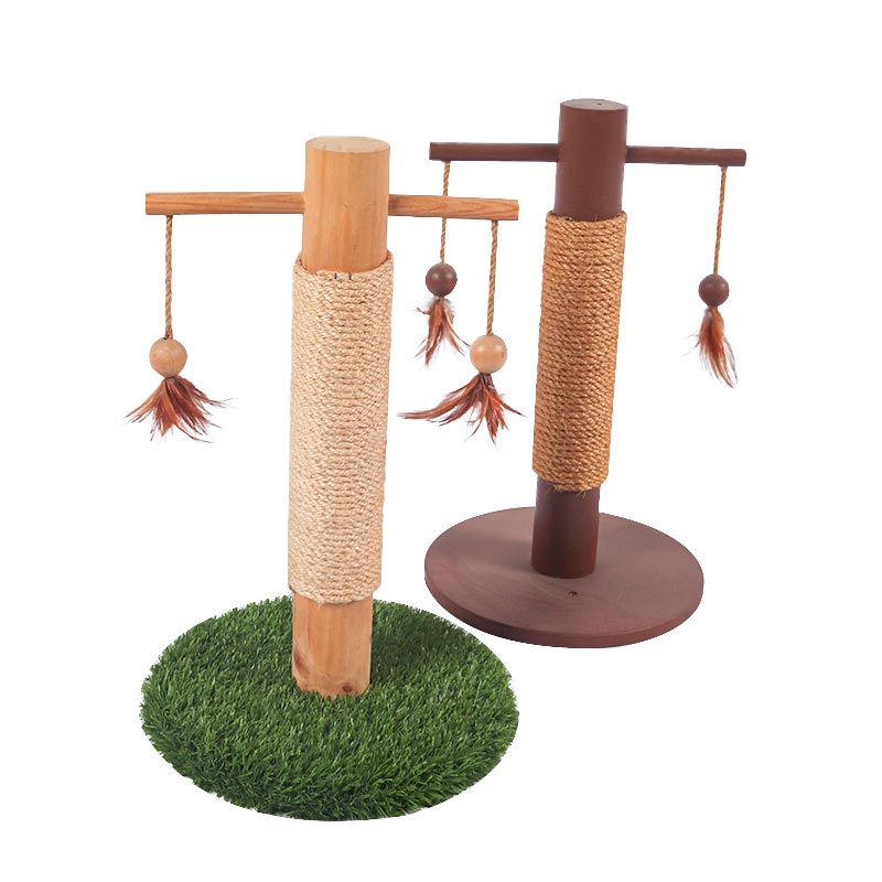 Hi to the solid wooden cat toy pet product