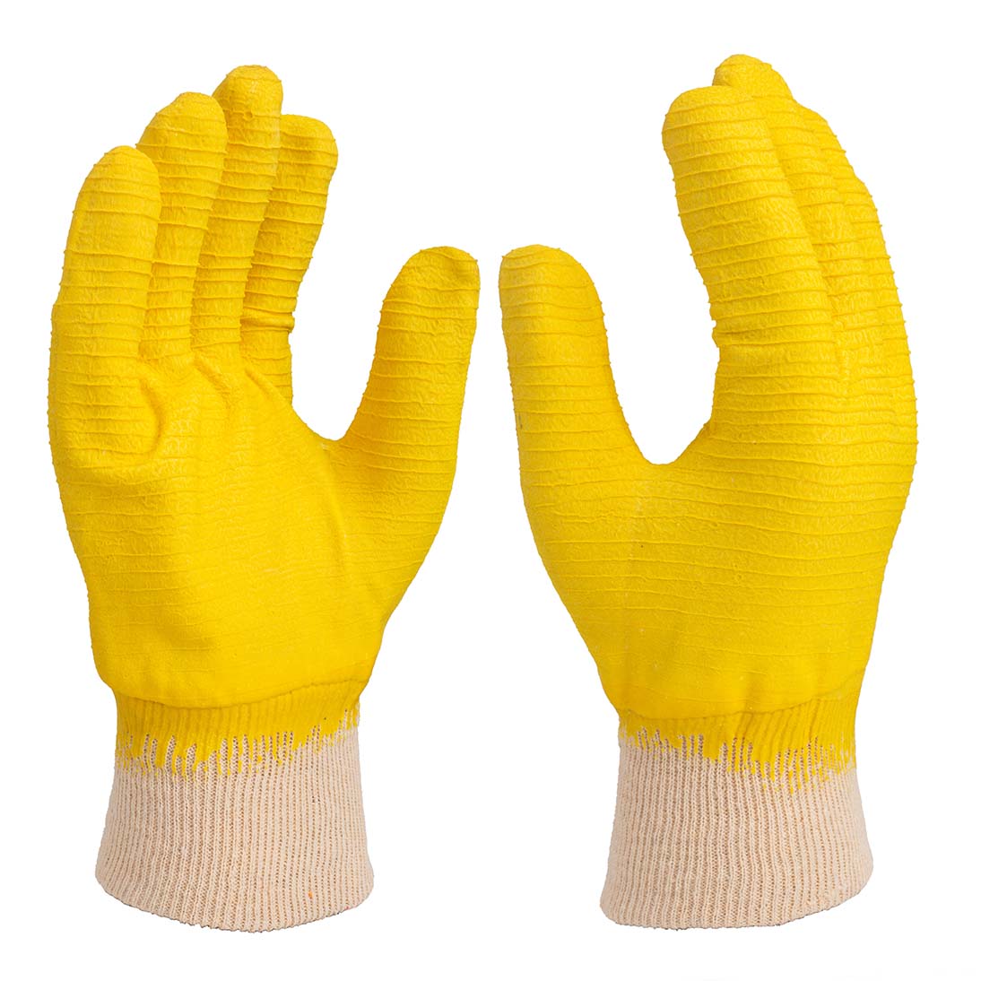 Knit wrist Jersey glove latex fully coated 