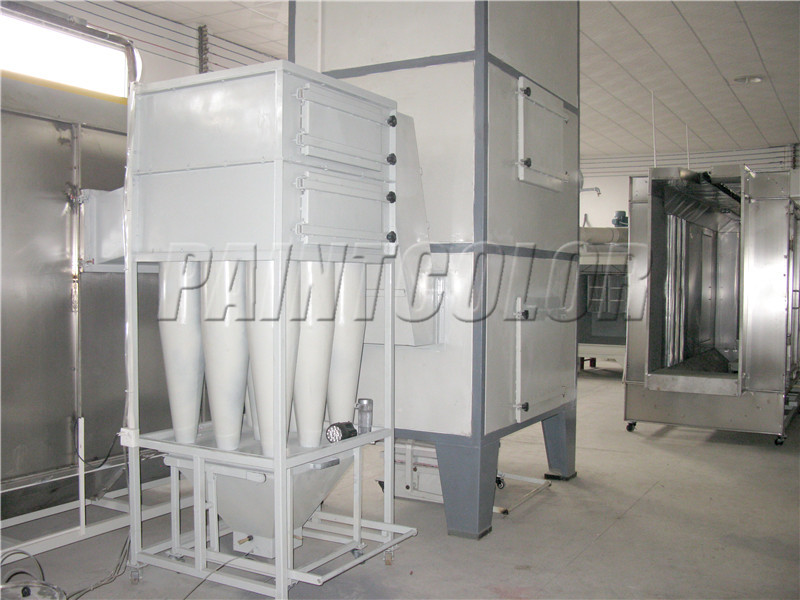 Multi-cyclone recovery powder coating booth | powder coating booth | China coating booth