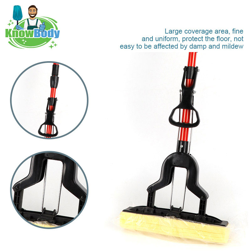Metal roller mop self wringing system mop