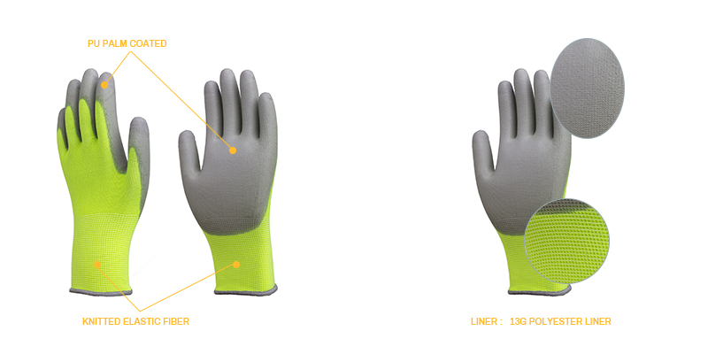 13G nylon PU gloves | Nylon PU gloves | PU gloves