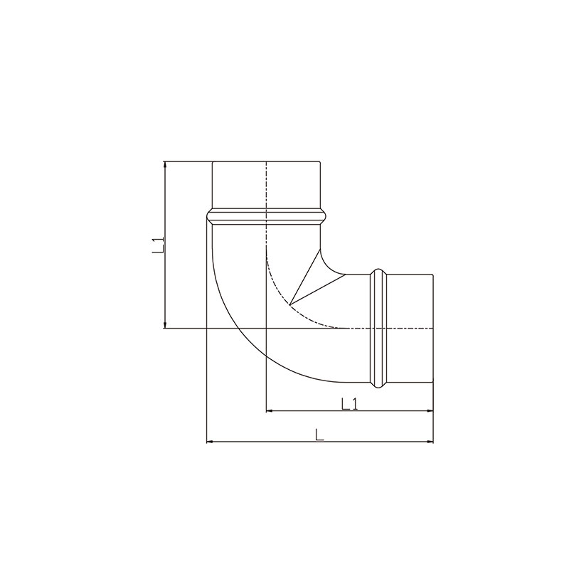 Aluminum tubing fittings aluminum 90 degree elbow (B)