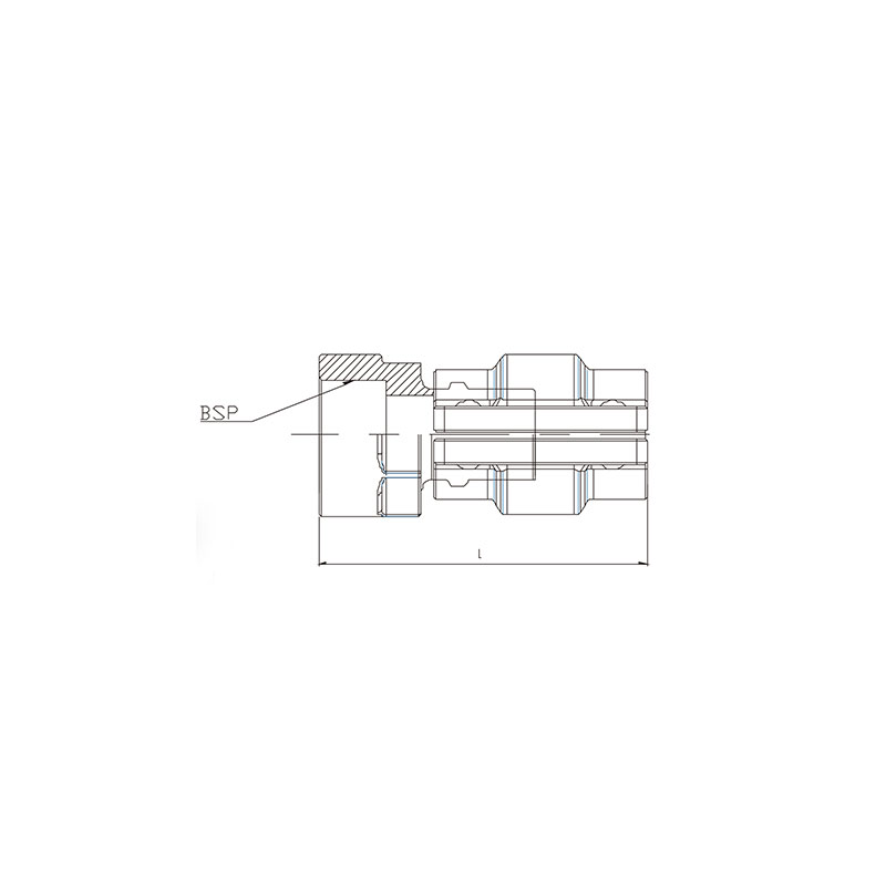 Aluminum tubing fittings aluminum female thread fittings（AD）