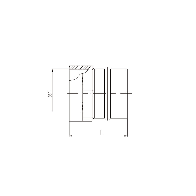 Aluminum tubing fittings aluminum female thread fittings（BD）