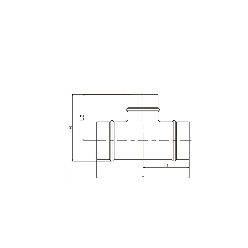 Aluminum tubing fittings aluminum reducing tee (BB1）