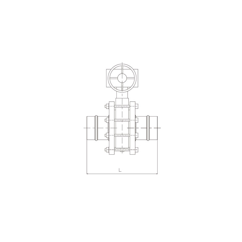 Aluminum tubing fittings butterfly valve