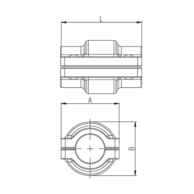 Aluminum tubing fittings tube to tube fitting (A)