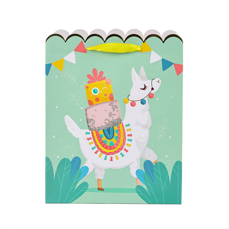 Alpaca Birthday Cake Gift Bag