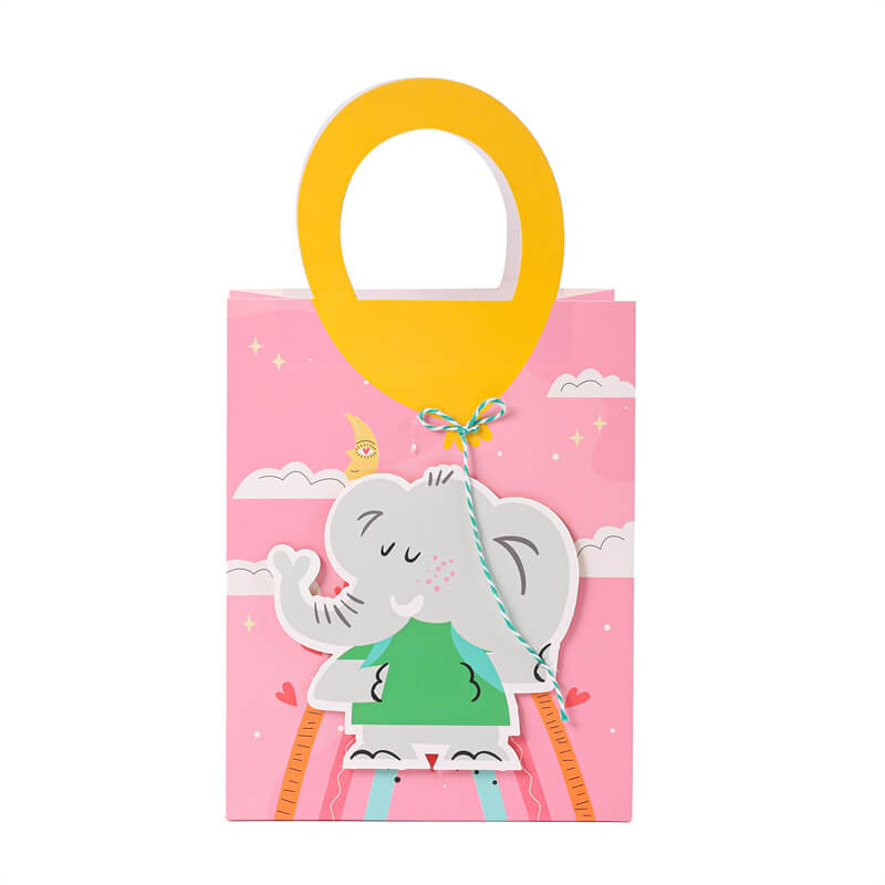 Elephant Balloon Pink Gift Bag