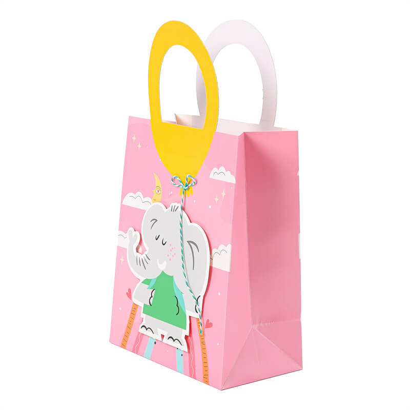 Elephant Balloon Pink Gift Bag