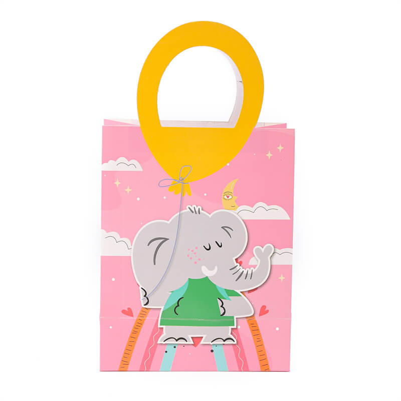 Elephant Balloon Pink Gift Bag