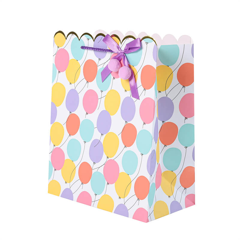 Colorful Balloon Hairball Gift Bag