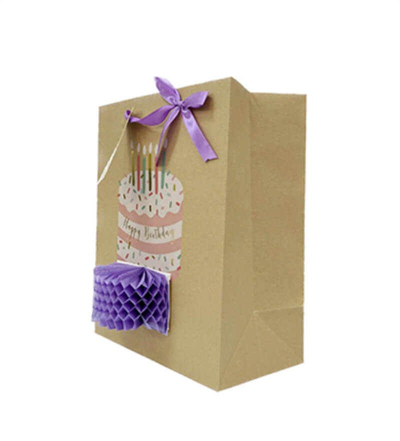 Birthday Cake Kraft Paper Bag