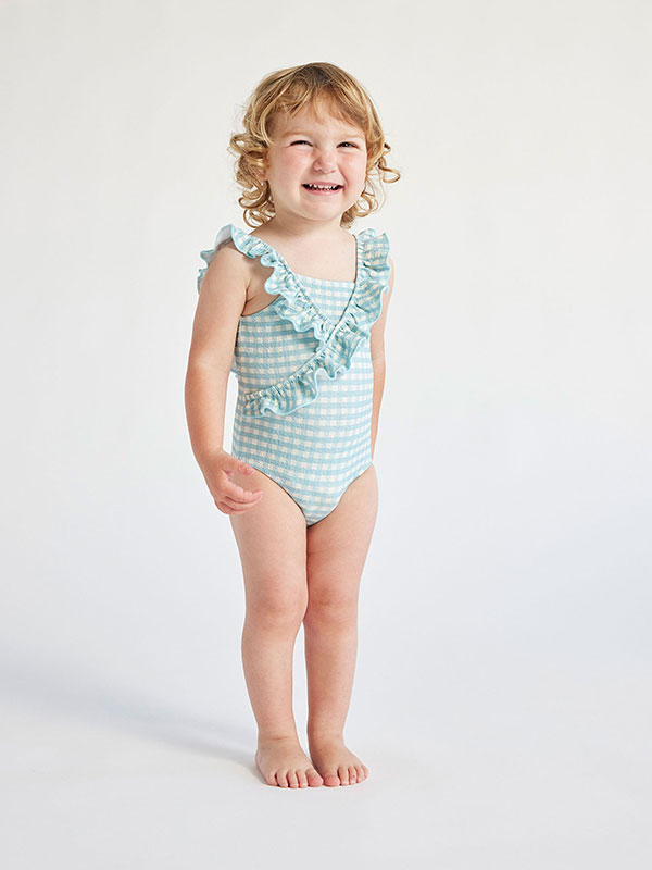 Baby Girl Sunsuit One Piece Swimsuit