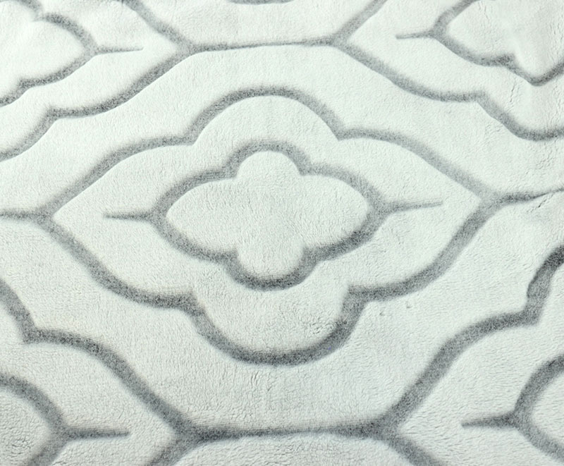 Classic pattern back print single layer blanket 07