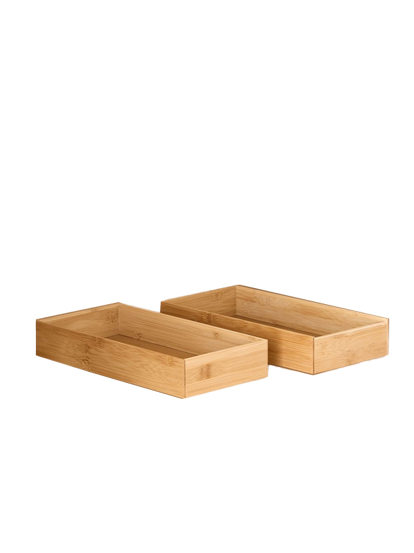 Bamboo drawer organizer Set of 2