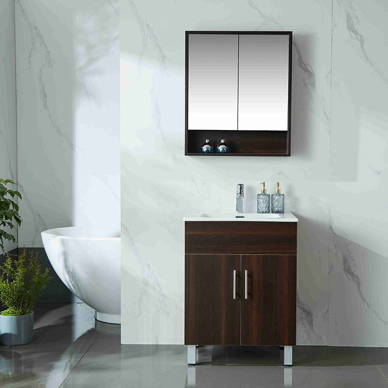 Bathroom MDF bathroom vanity cabinet with mirror