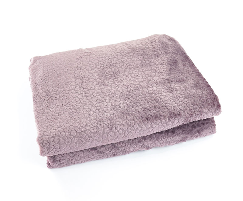 Purple single layer brushed flannel blanket 21