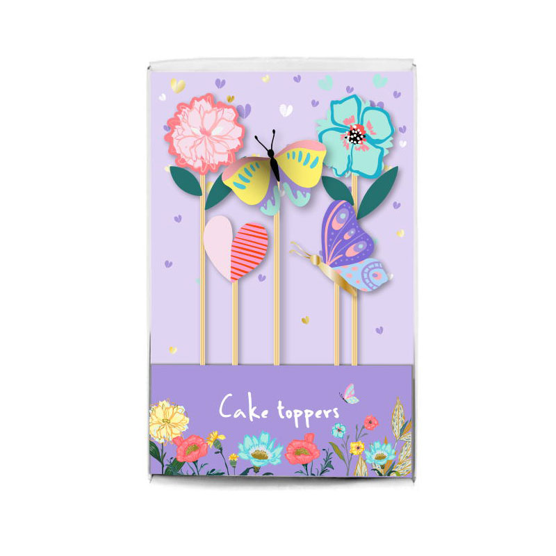 Butterfly flower love cupcake kits HM017