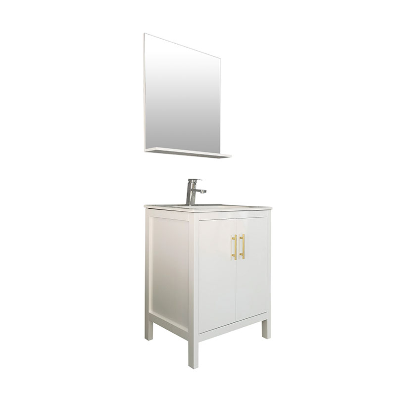 Classic freestanding MDF bathroom cabinet in medium density fiberboard