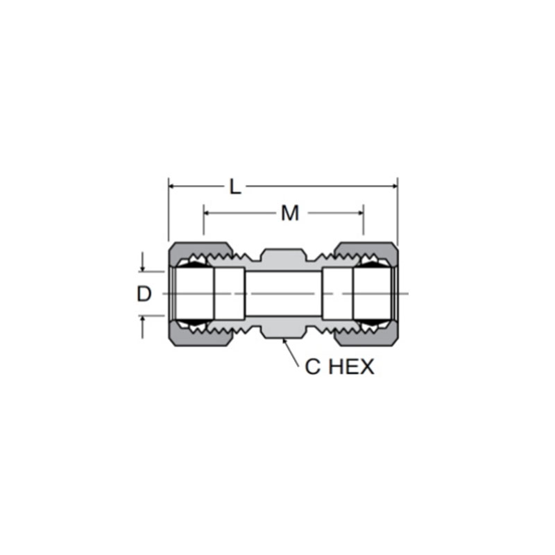 Compression union [Ref.SAE NO.060101BA]