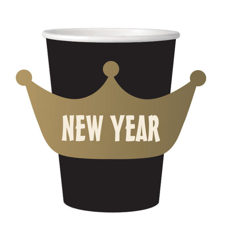 Crown shaped paper cup HNY00009