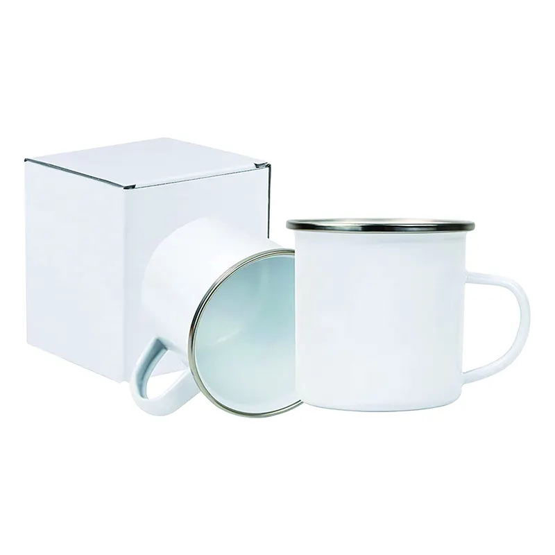 Customized stainless steel sublimation enamel cup SE-0017 glam camp