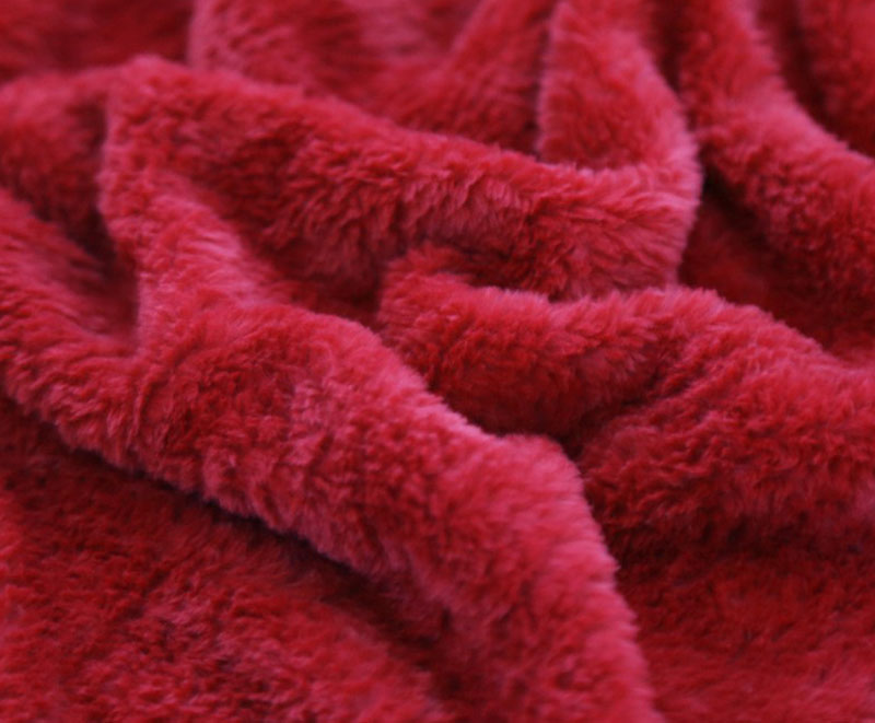 Solid color herringbone cut flannel blanket 1030116