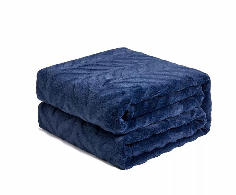 Customizable blue cut flannel blanket 1030118