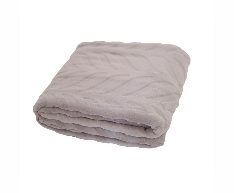 Solid color flannel cut single layer blanket 1030123