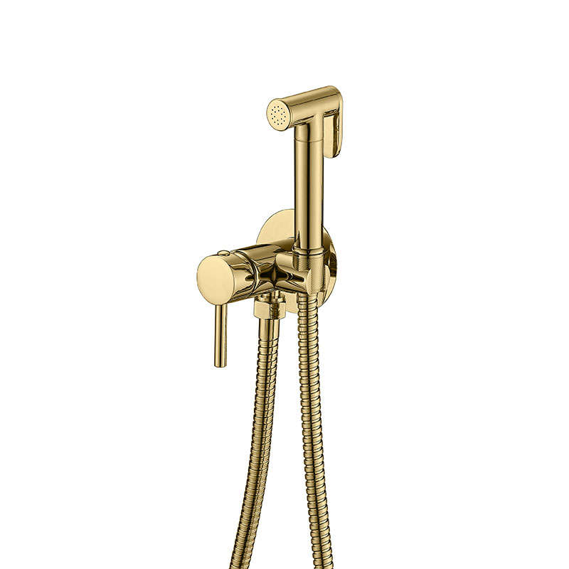 Bathroom Bathroom Bidet Set Hot and Cold Water Bidet Brass Handheld Wall Mounted Rose Gold Shower Sprayer Rose Gold