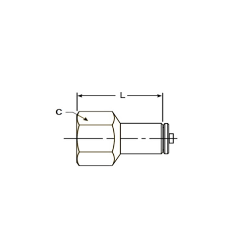 D.O.T push in female connector